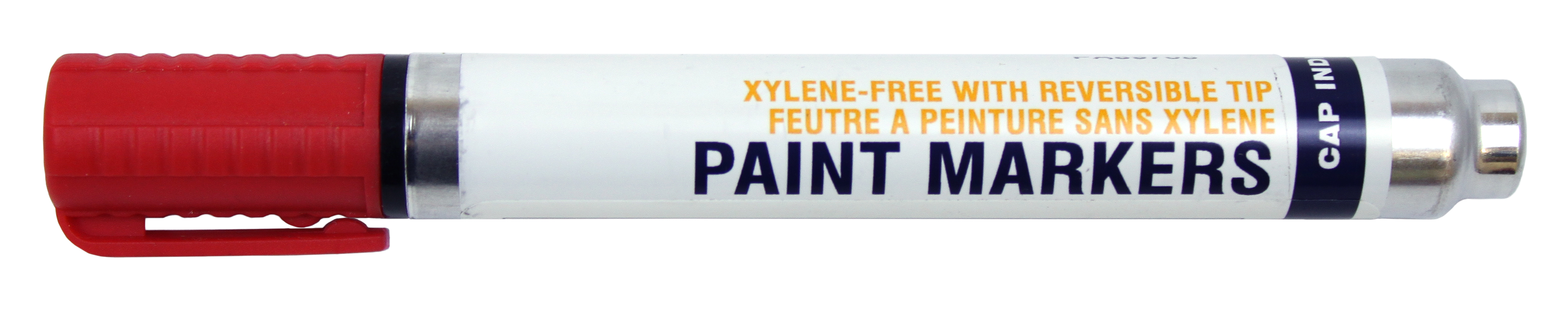 Xylene-Free Industrial Paint Markers with Reversible Tip - Red - Q12
